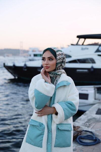 KUQOS شال فيكتوريا الناعم