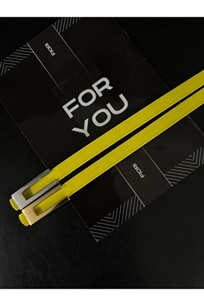 Fiori 2-Piece Design Buckle Thin Women's Belt, Coat Belt, Shirt Belt, Dress Belt