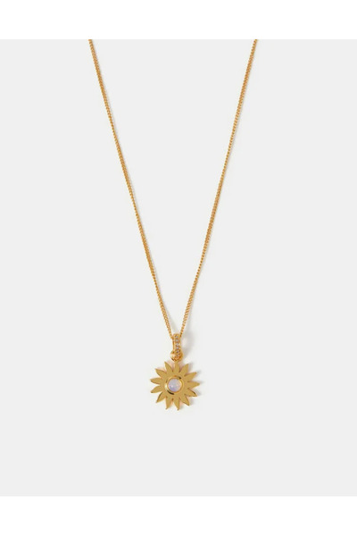 Accessorize Z Güneş Opal Kolye Altın Kaplama