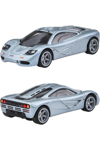 HOT WHEELS Premium Fleet Street Set – Porsche 911 GT1, Mercedes-Benz CLK-GTR, McLaren F1, Taşıyıcı Kamyonet