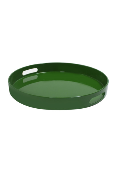 Raki Round waiter serving tray 37.5xh4.5cm green color
