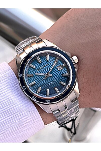 Quantum İtalyan Bileklik Setli 2 Yıl Garantili Suya Dayanıklı Çelik Kordon Renk Atma Yapmaz VS.BLKT