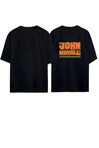 GraffTee تي شيرت جون مايل مطبوع من الخلف - مقاس كبير