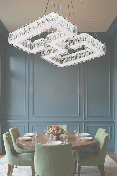 bestof tasarım Julia Modern Taşlı Krom Avize Yatak Odası - Hol - Salon