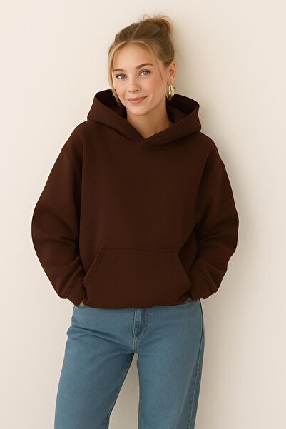 BENROMA 3-нишка джърси унисекс суитшърт с качулка