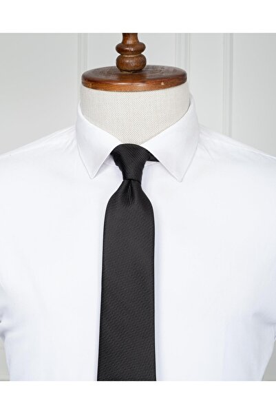 Salihtarzz Slim Dobby Black Men's Tie