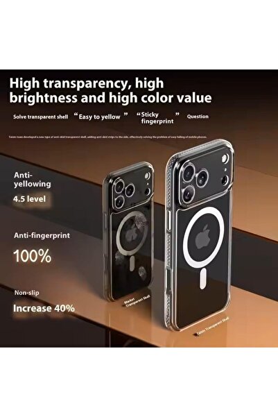 Generic Compatible with/Replacement for iPhone 17 Pro Max Clear