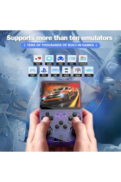 Generic R36s Retro Handheld Game Console, 3.5-in 640*480 IPS OCA HD MIPI Screen, 3200mAh OpenSource Linux Sy