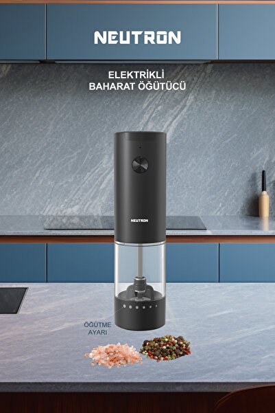 NEUTRON NTL-PG-03 Pilli Tuz ve Baharat Öğütücü Değirmen Tekli