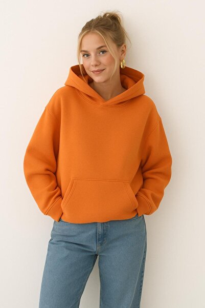 BENROMA 3-нишка джърси унисекс суитшърт с качулка