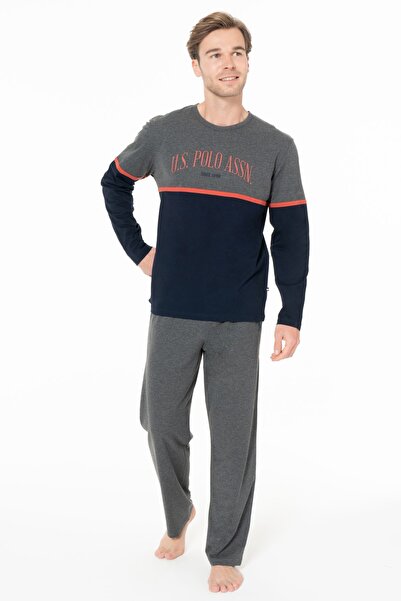 U.S. Polo Assn. U.S. Polo Assn. 18952 Set de pijamale pentru bărbați cu mânec...