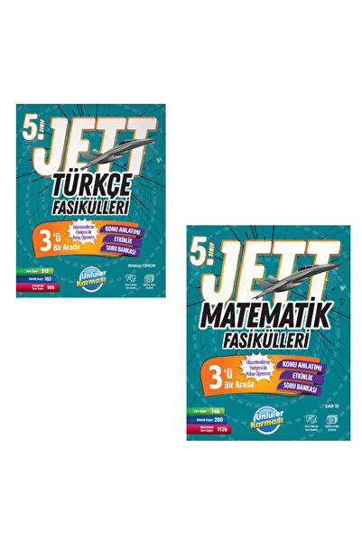 Bes Yayınları 5. Sınıf JETT Türkçe ve Matematik Fasikülleri ( 2025- 2026