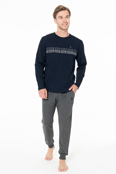 U.S. Polo Assn. U.S. Polo Assn. 18953 Set de pijamale pentru bărbați, cu mâne...