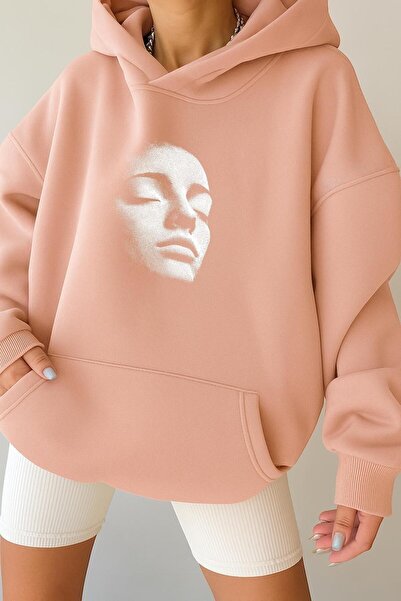 DM DOLCE MORE سترة رياضية بغطاء للرأس للجنسين من القطن الممشط بثلاث خيوط