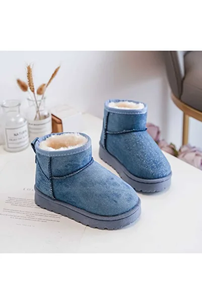 Rock and Joy Kids’ Short Winter Boots for Boys & Girls – Faux Suede, Warm Lining