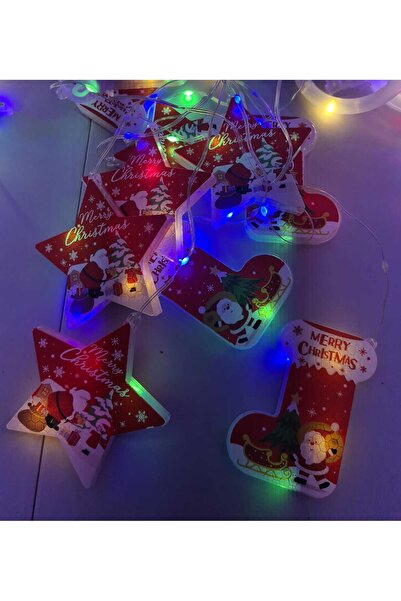 SDX Market Instalație perdea de Crăciun 3 m x 1 m, cu 10 figurine decorative,...