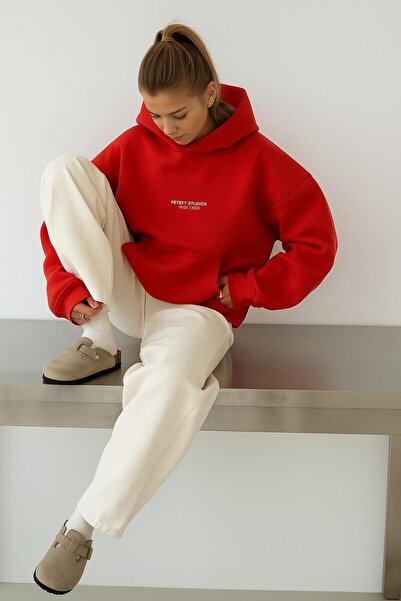 BENROMA UNISEXOVÁ MIKINA S KAPUCI S POTLAČOU PETEET STUDIOS, 3-NITKOVÁ ČESANÁ...