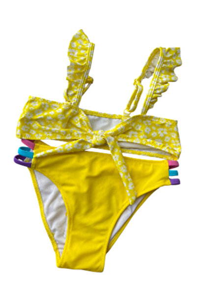 Ersa Yellow Regular Waist Bikini Set