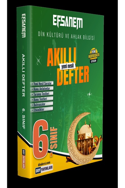 Ddy Yayınları DDY Yayınları 6.Sınıf Din Kültürü ve Ahlak Bilgisi Efsane Yeni ...