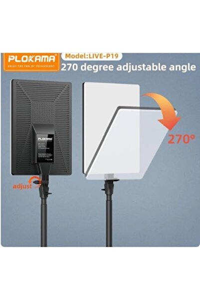 Generic Live-P19 Dual LED Spotlight for Photography, Makeup, Content Creators, 3 Colors (White, Warm