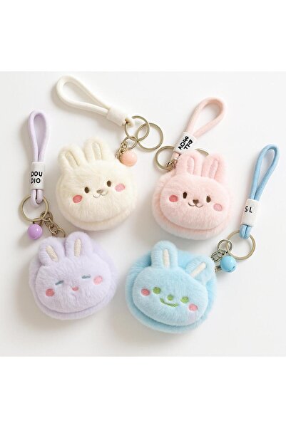 Tatlı Sebep Plush Rabbit Character Keychain – with Mirror Detail