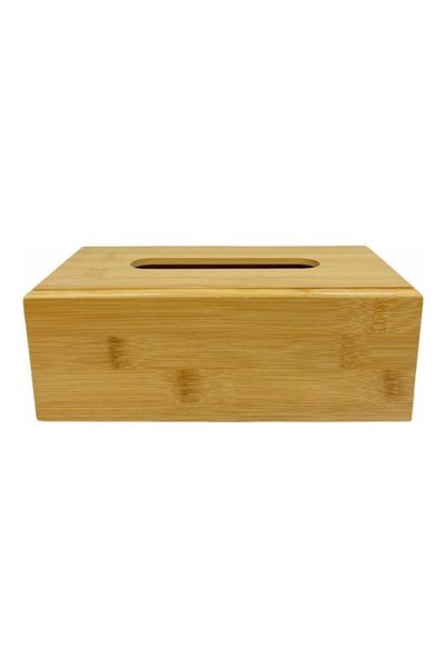 Generic Wooden Tissue Box Brown 23 x 11cm