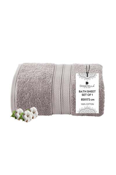 Generic Premium 100 % Combed Cotton 1-Pcs Bath Sheet (85 X 172 CM) 600 GSM La...