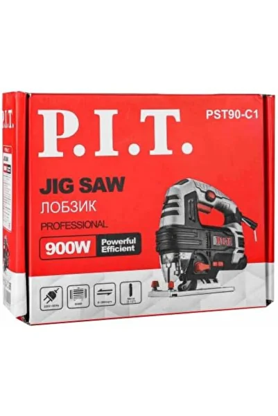 PİT P.I.T. Electric Jigsaw (90mm, 900W, 6 Speeds, Laser Guide, LED Light, PROF / PST90-C1)