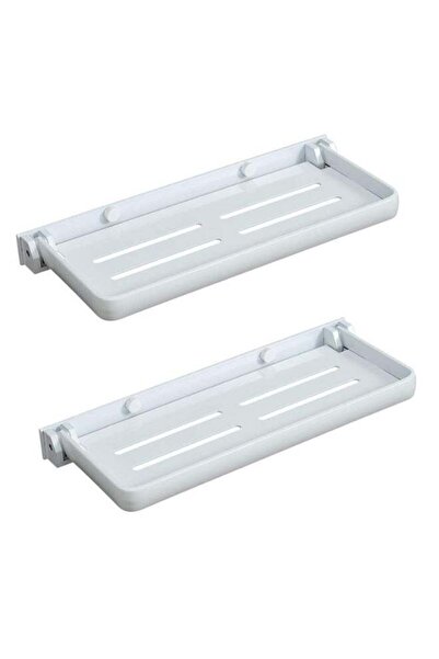 Generic 2 Pcs Small Folding Shelf, Wall-Mounted Waterproof Storage Rack, 90° ...