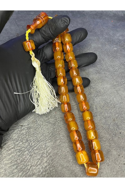 Mos Tespih Large Size Rope Tassel Moire High-End Tightening Amber Prayer Beads