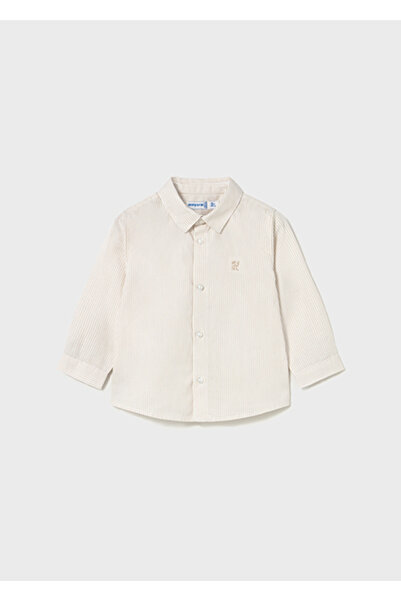 MAYORAL قميص بني بأكمام طويلة للأطفال الرضع 124