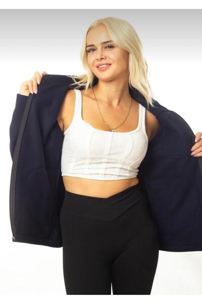 BEHLIVE Women's Fleece Full Zip 3 Pocket Outdoor Thick Fleece Jacket