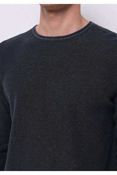 Colin's Regular Fit Yuvarlak Yaka Jakarlı Erkek Antrasit Kazak