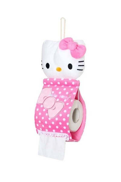 Generic Hellokitty Pattern Roll Paper Cover Lovely Cartoon Toilet Paper Holde...