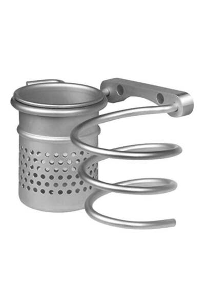 Generic Hair Dryer And Brush Holder Silver 5.2x4.7x8.5inch