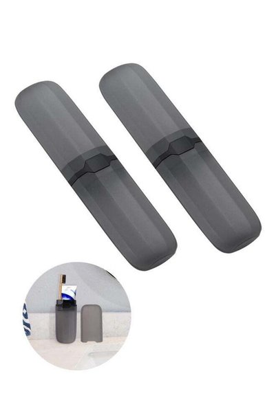 Generic 2 Pcs Portable Travel Toothbrush Case, Strong Durable Food Grade PP P...