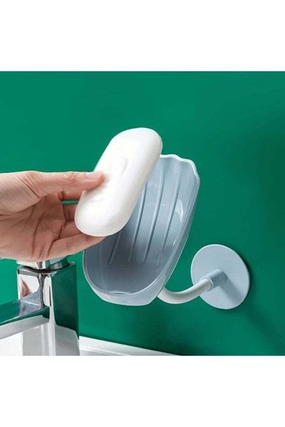 Generic 1pc Wall Mounted Soap Holder, Shell Shaped Soap Rack, Drain Soap Tray...