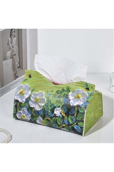 Generic Oil Painting Design High-End Tissue Box Creative Desktop Living Room ...