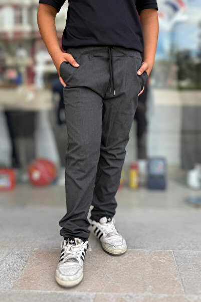 BARLİZ Dečije školske pantalone sa podesivim strukom i vezanjem Elastično