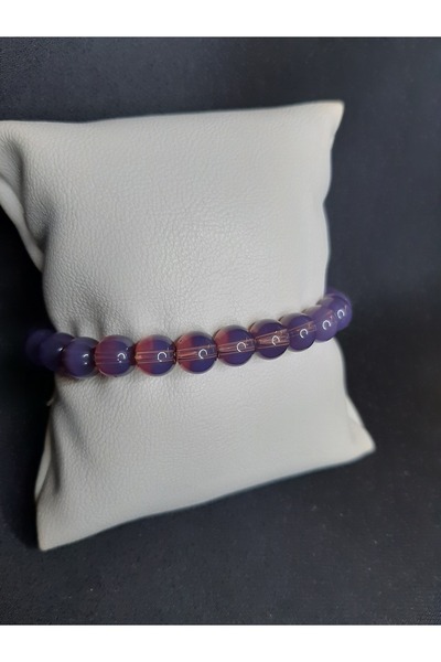 MRYart سوار من الخرز الزجاجي الأرجواني للجنسين