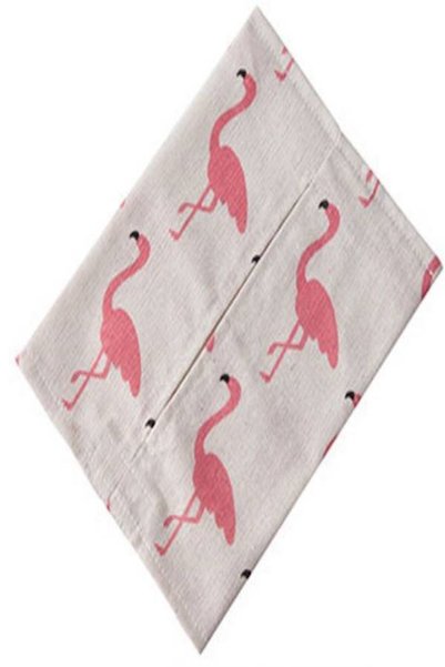 Generic 3-Piece Bird Printed Tissue Box Set Beige/Pink 23x17mm