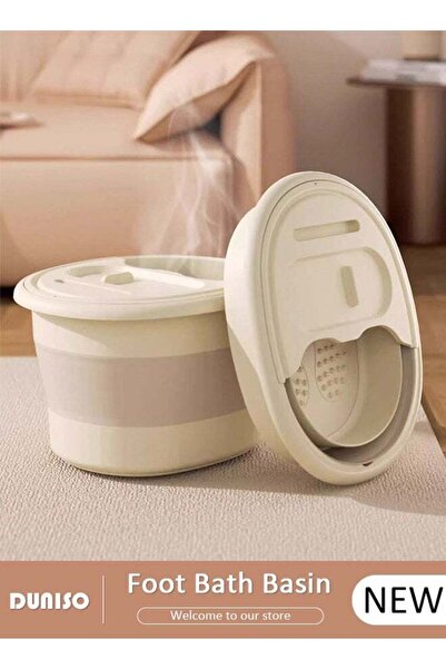 Generic DUNISO Collapsible Foot Soak Tub Foldable Foot Bath Tub With Cover La...