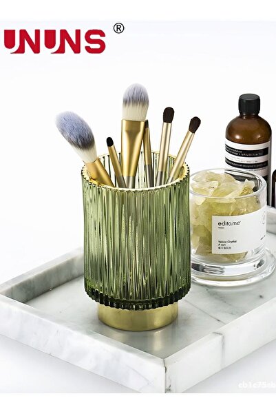 Generic Makeup Brush Holder Organizer,Glass Brushes Storage Holder,Vintage Ma...