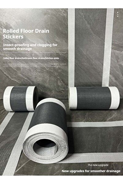 Generic 12CM*500CM can be freely cut to size, disposable shower drain net sti...