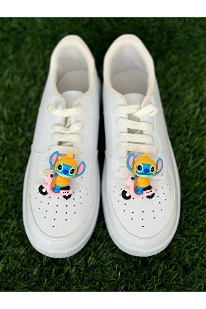 Crocs Stiç Figür Çift Ayakkabı Süsü/Stich Ayakkabı Bağcık Aksesuarı/Ayakkabı Charm/Ayakkabı Tokası