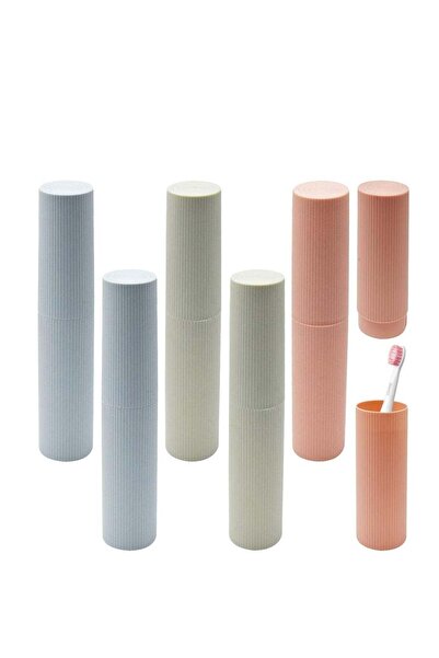 Generic SYOSI Travel Toothbrush Holder Portable Toothbrush Storage Case Wheat Straw Toothbrushes Cover Case