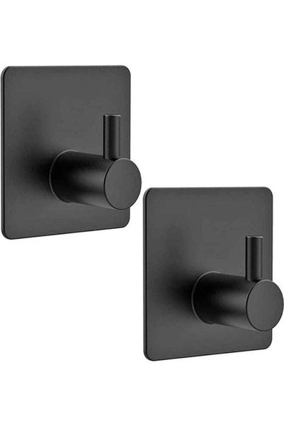 Generic 2-Piece Stainless Steel Hanging Coat, Hat,Towel Robe Hook for Bathroo...