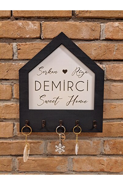 PSAcraft İskandinav Country Gri Ahşap Renk Duvar Dekorasyon 26 cm x 30 cm