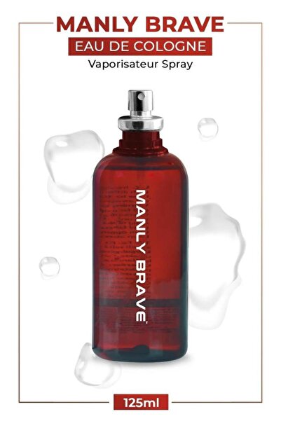 Manly Brave EDC 125 Ml Erkek Parfüm 3 Adet