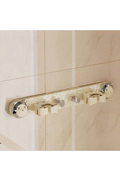 Generic Home-it Mop and Broom Holder with Sticky Hanging Mounts, Garden Tool ...